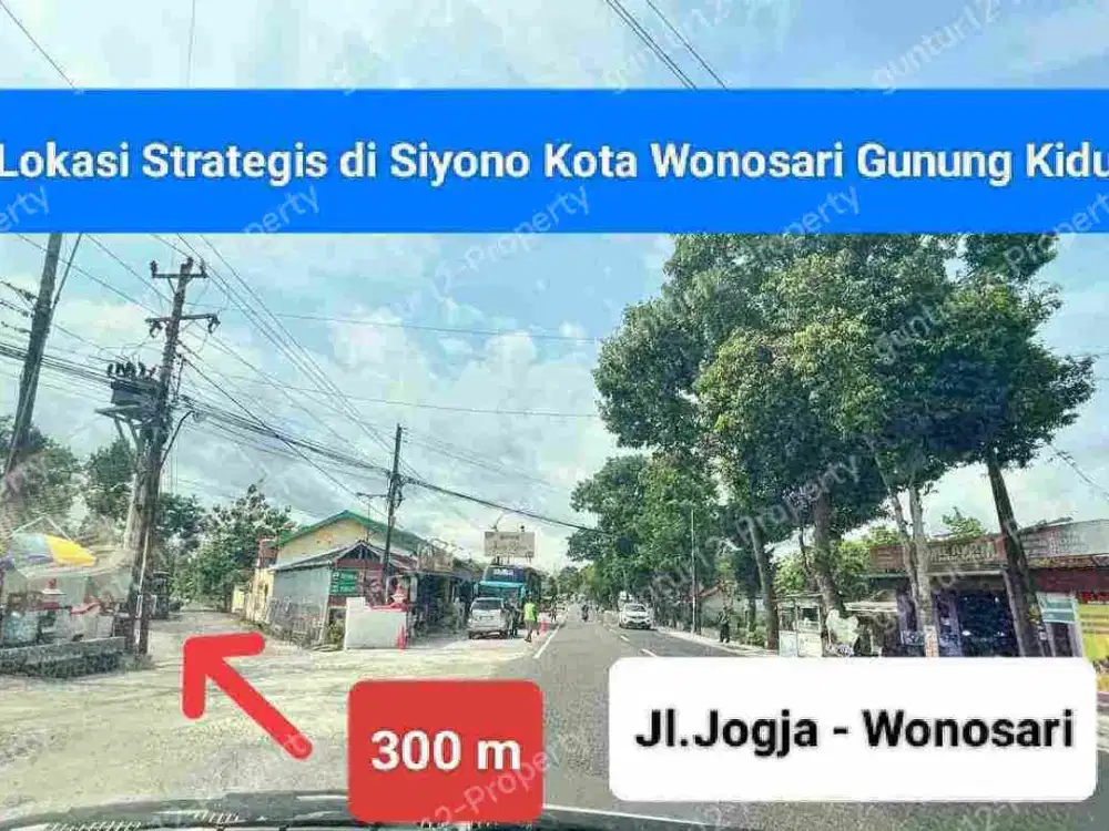 Tanah Hook Mangku 2 Jalan Pekarangan Murah di Pusat Kota Siyono Gunungkidul Yogyakarta