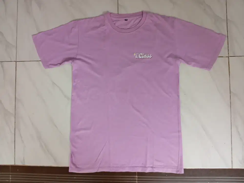 Kaos (T-Shirt) Casual | Warna Ungu Muda (Lavender Pastel) – Size XL