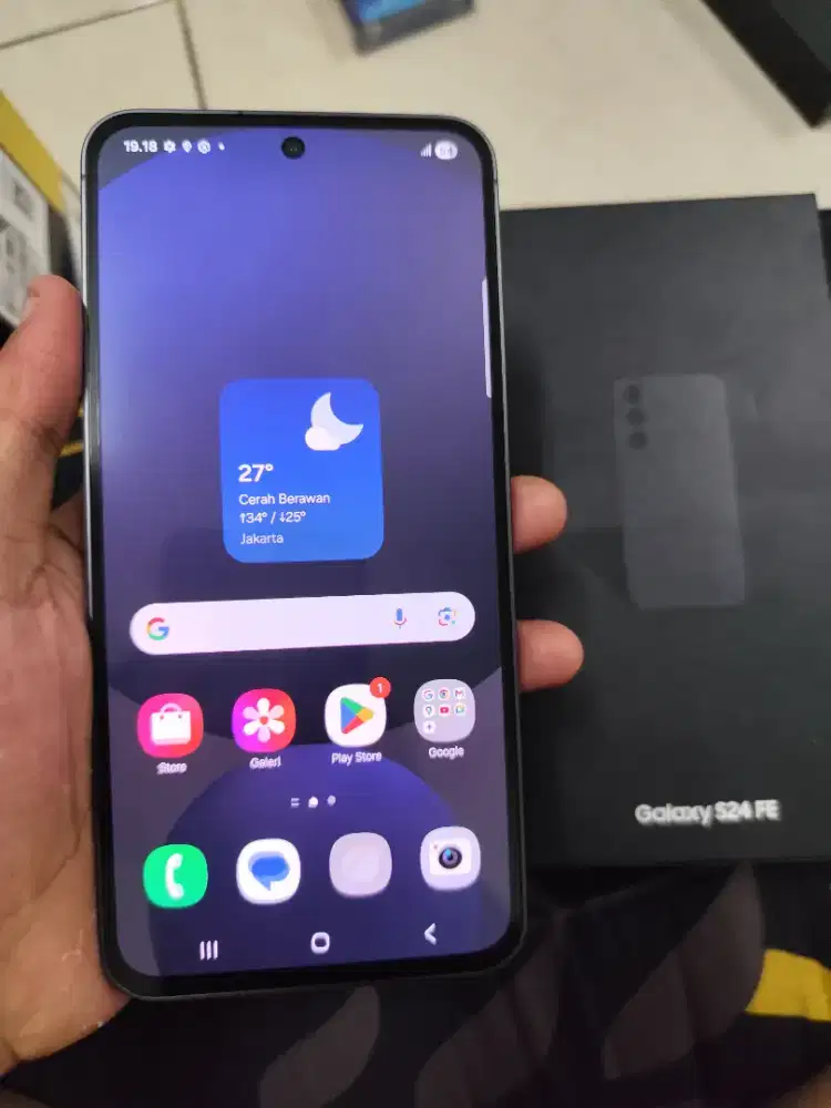 SAMSUNG S24 FE RAM 8/256 FULLSET MULUS GARANSI ON