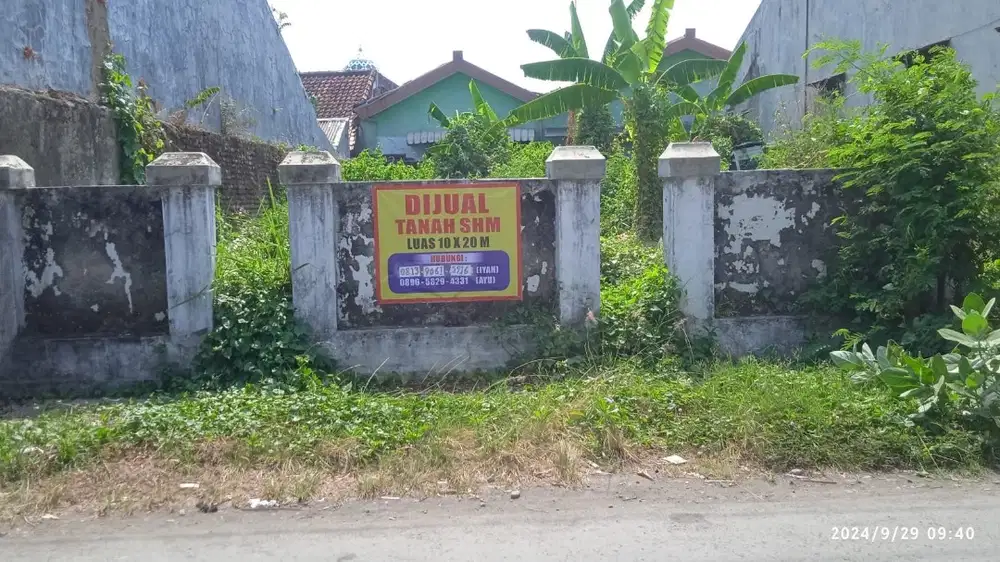 dijual tanah slawi