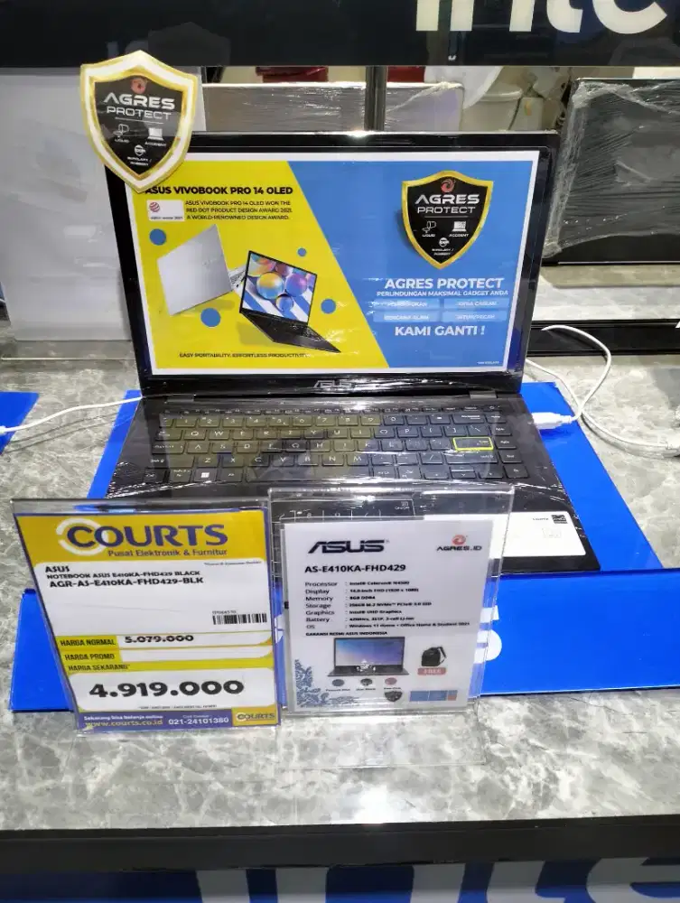 CICILAN NOTEBOOK ASUS E410KA-FHD429 BLACK PROMO SPESIAL 0%