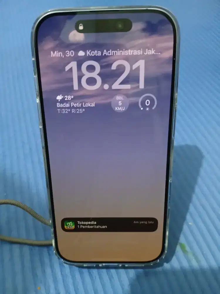 Iphone 17 mist blue 256GB Second Mulus < 1bulan