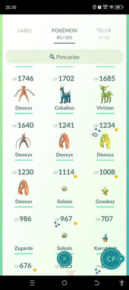 Akun game pokemon go level 36 legend
