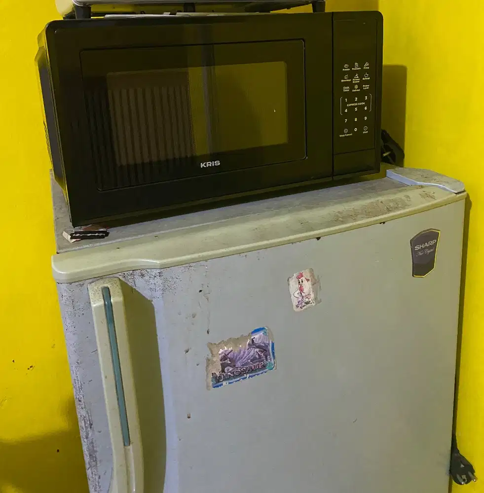 Kulkas sepaket dengan microwafe