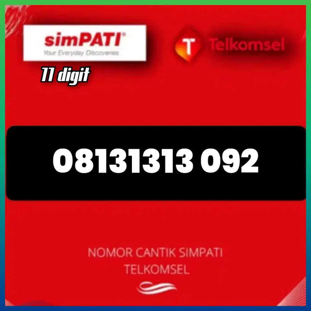 Nomor cantik simpati Telkomsel 11 digit