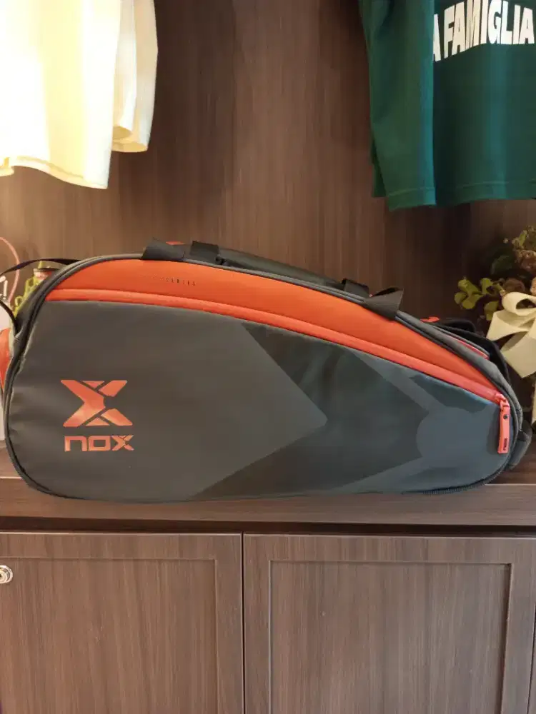 NOX LUXURY OPEN SERIES BLACK ORANGE (Padel Racket Bag)