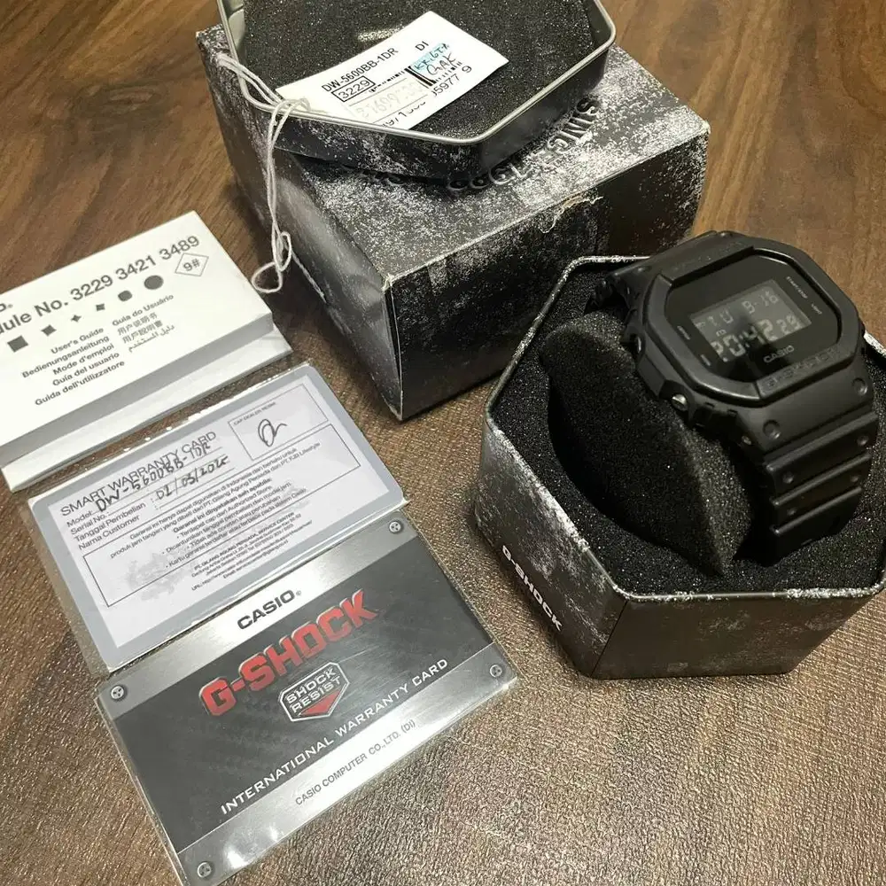For Sale Jam Tangan G Shock DW-5600BB-1DR Black Out