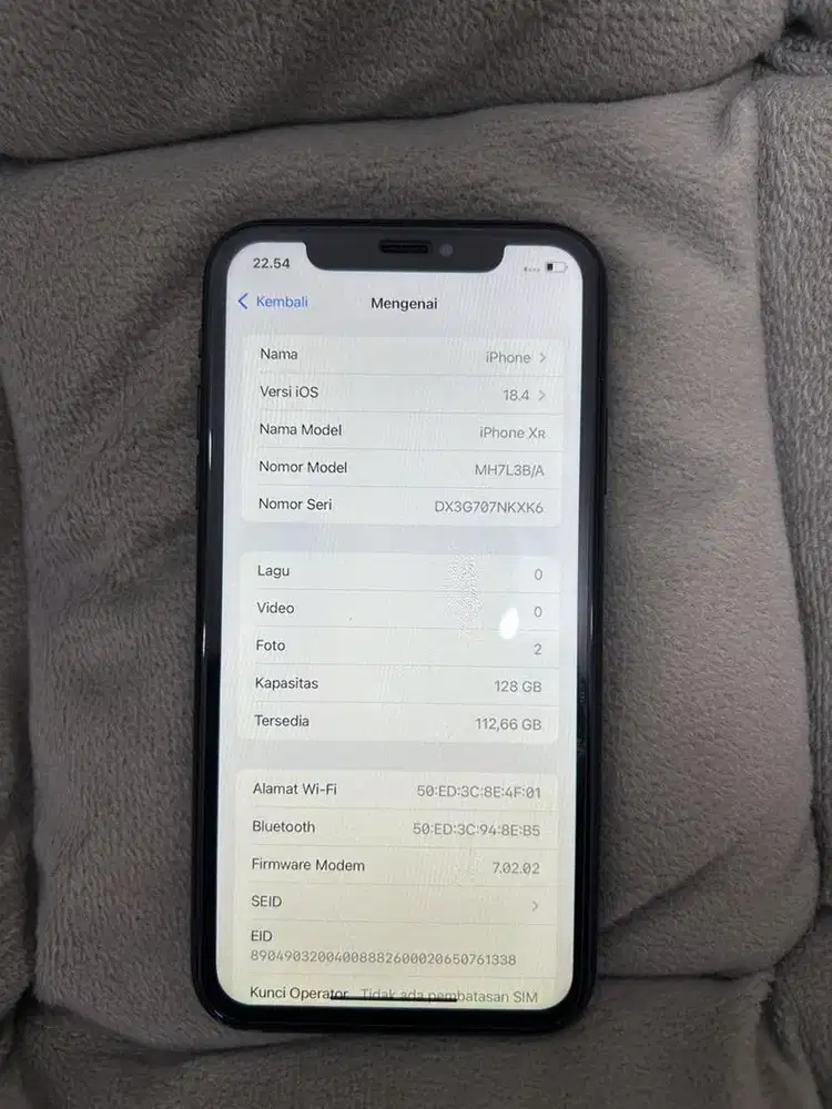 Dijual iphone xr 128 inter lengkap all operator