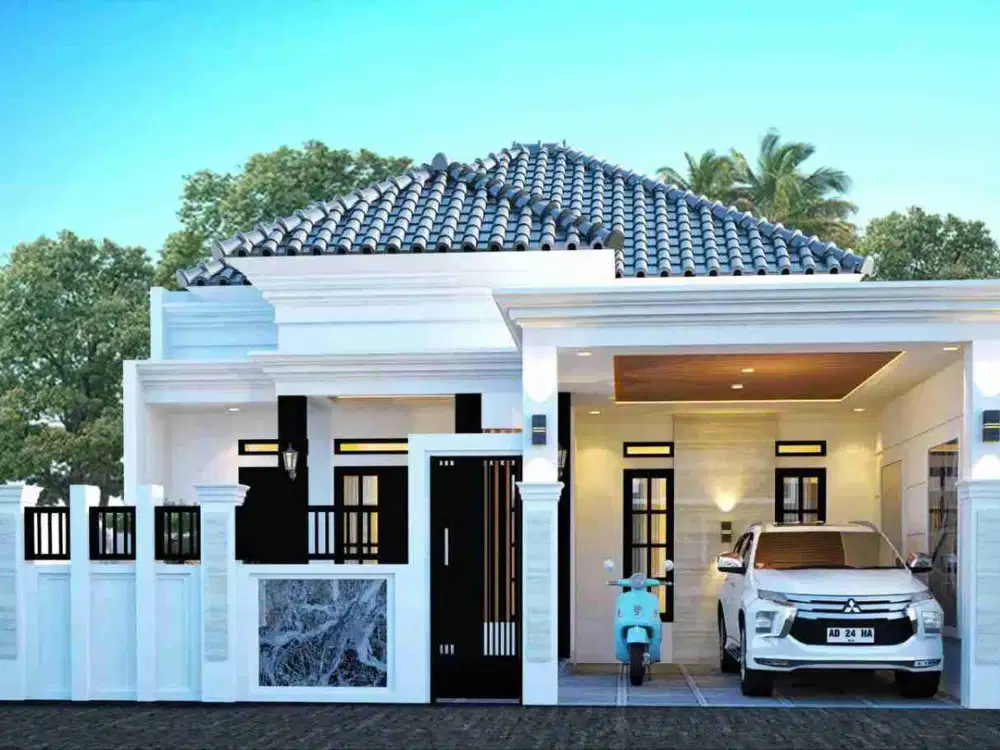 Rumah Cantik Desain Eksklusif Progres Bangun di Gentan