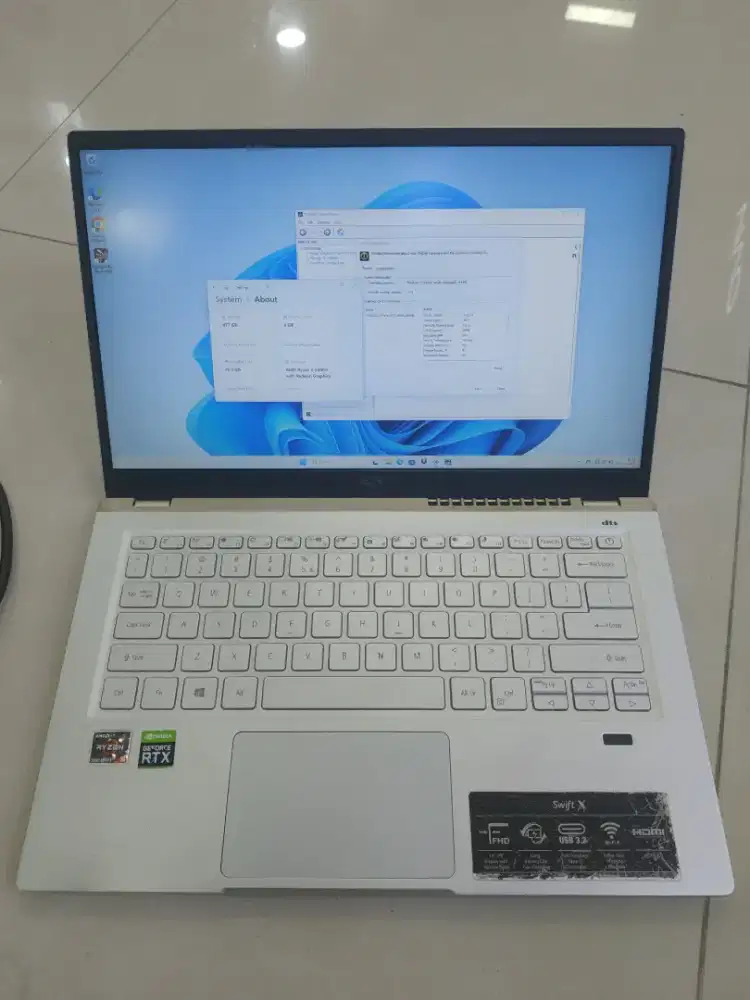 Acer Swift X rtx 3050 Laptop gaming design 14 inch