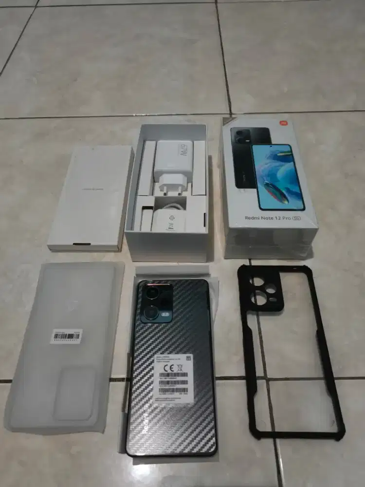 Resmi Note 12 Pro 5G, Ram 8/256GB, Fullset, Like New