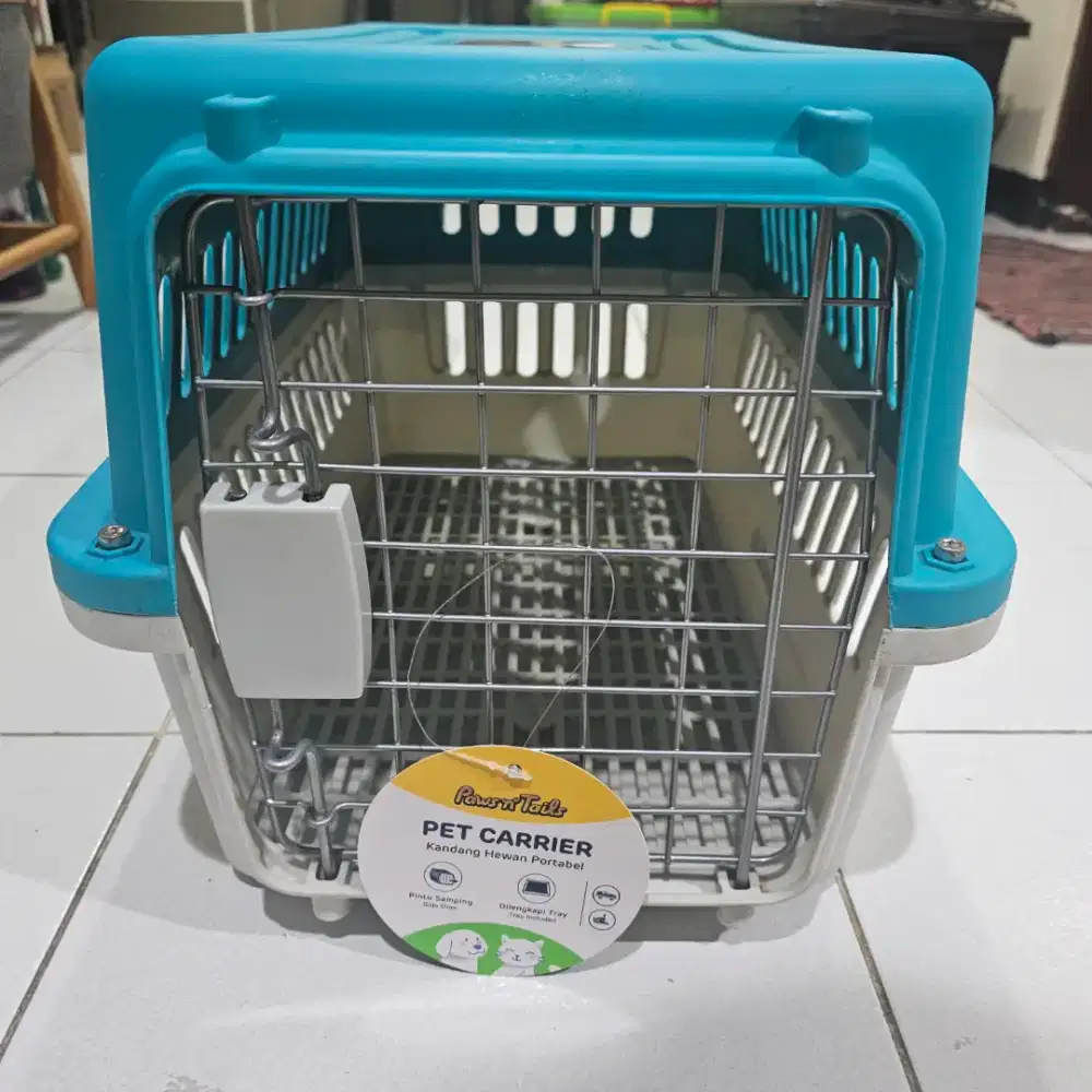 (Bekas) AZKO Paws N Tails Kandang kucing anjing Pet Carrier Pet Cargo