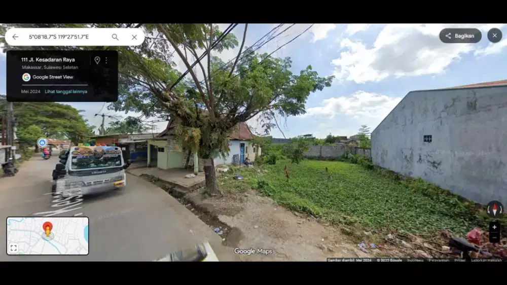 DIJUAL TANAH : LT 264 m2, SHM, Jl. Kesadaran Raya, Panaikang, MAKASSAR