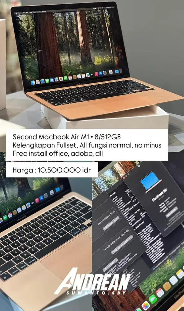 Second Macbook Air M1 8/512gb