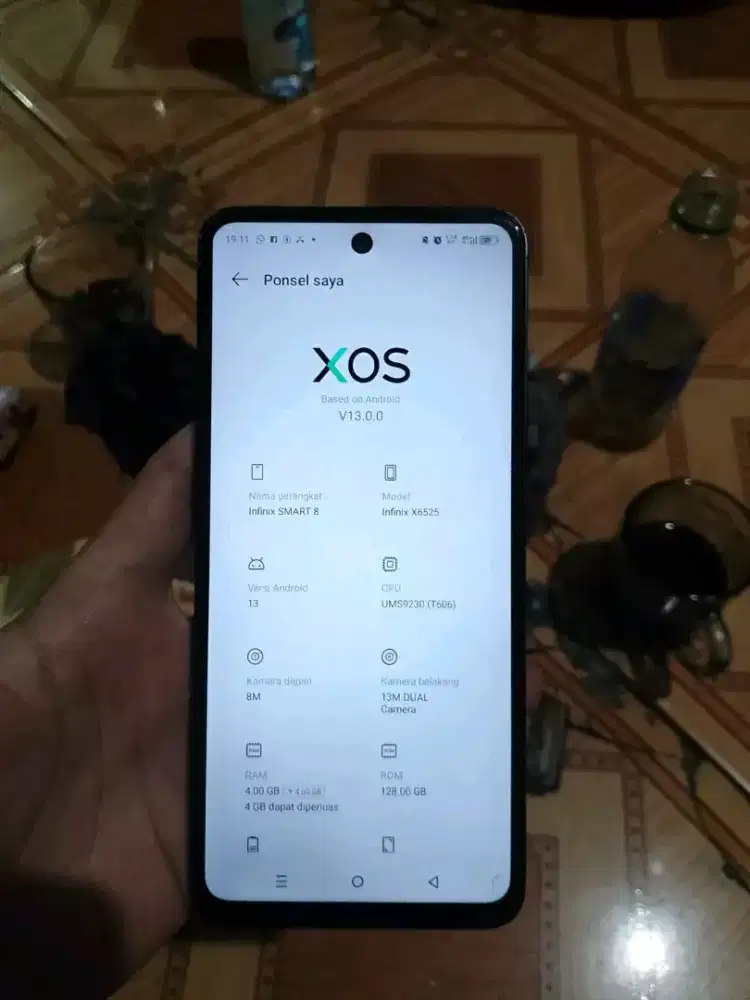 Infinix smart 8 ram 4+4/128