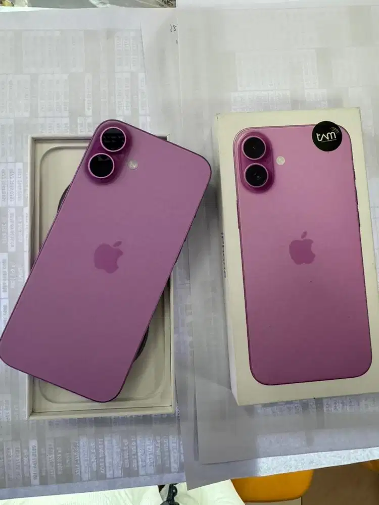 (Ibox) iphone 16+ plus 128gb pink second like new garansi resmi