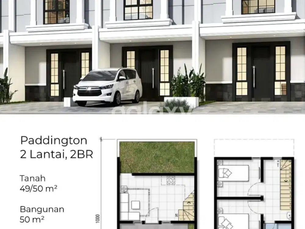 JUAL RUMAH BARU MINIMALIS 2 & 3 KAMAR TIDUR PANTAI MENTARI