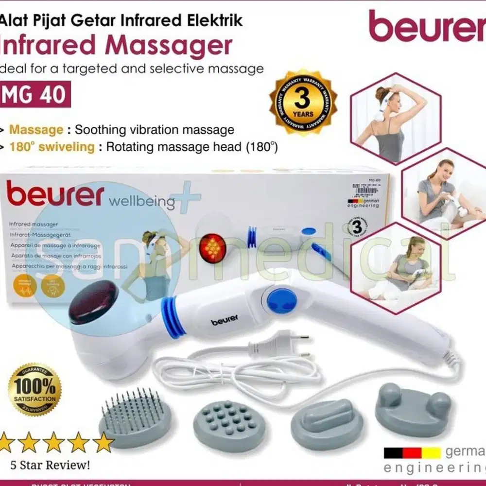 Alat Pijat Inframerah Elektrik Beurer MG 40 Infrared Electric Massage