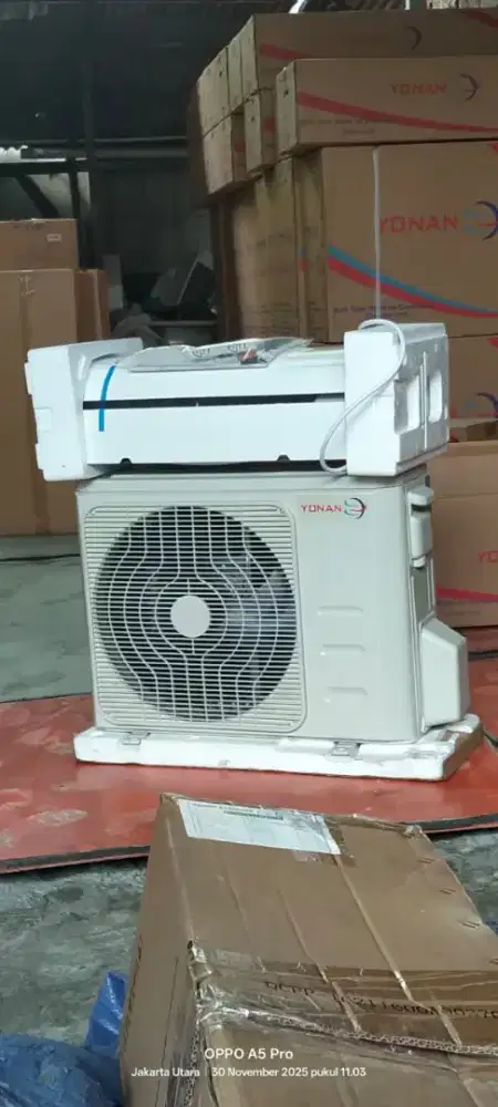 Jual AC merek Yonan 2,5pk baru gress