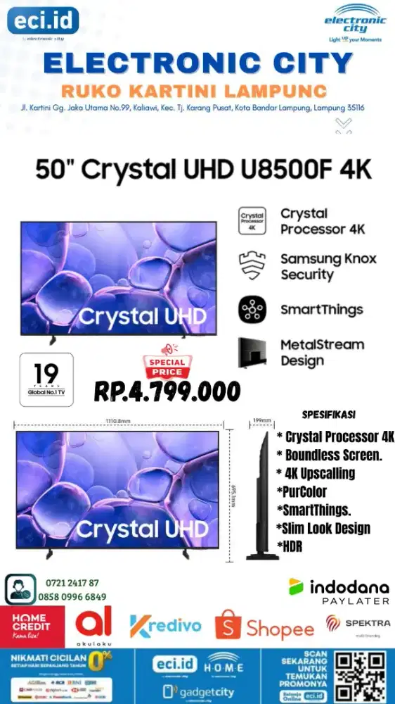 UHD 4K SAMSUNG UA50U8500F