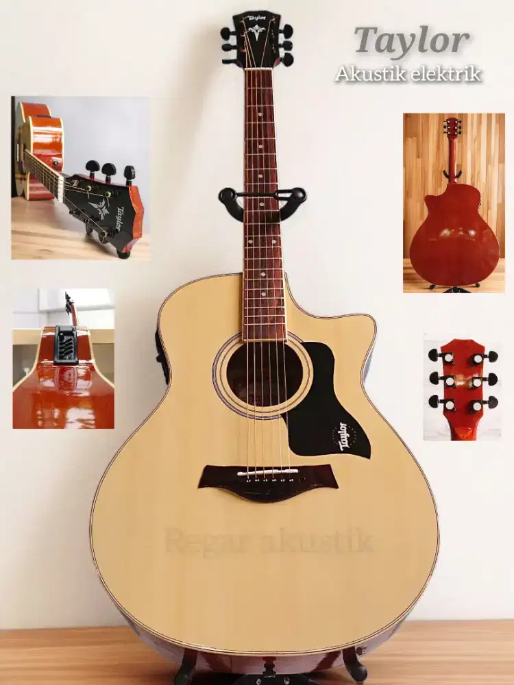 Gitar akustik elektrik taylor