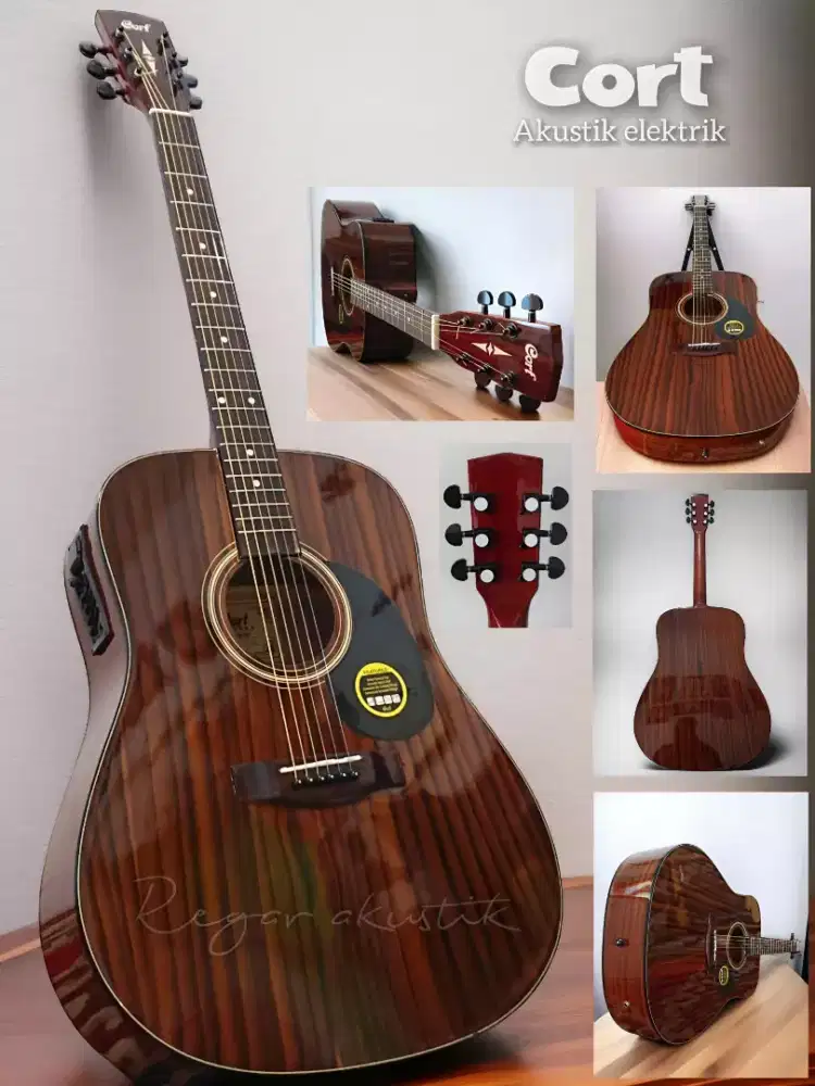Gitar akustik elektrik cort