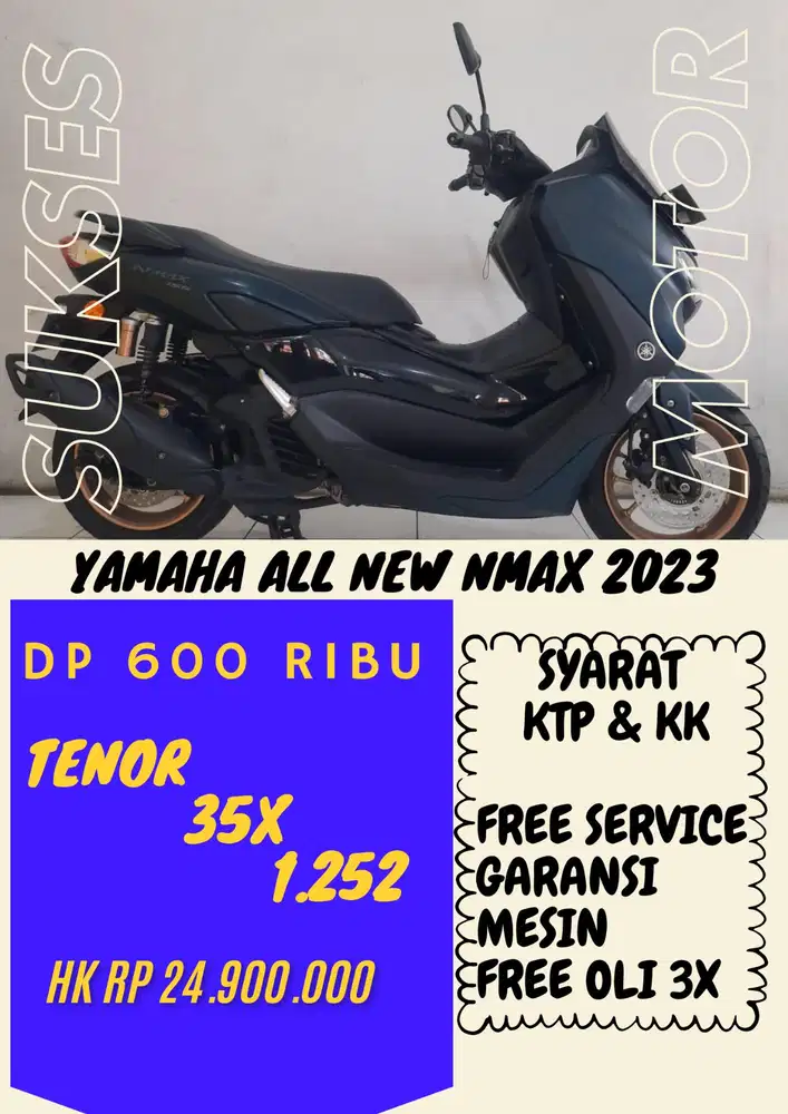 DP MURAH YAMAHA ALL NEW NMAX 2023 DP 600 RIBU BISA CASH/KREDIT