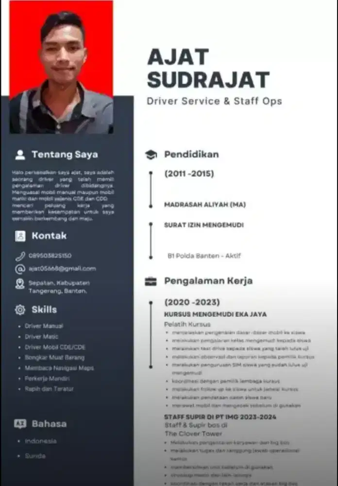 MENCARI PEKERJAAN DRIVER PRIBADI