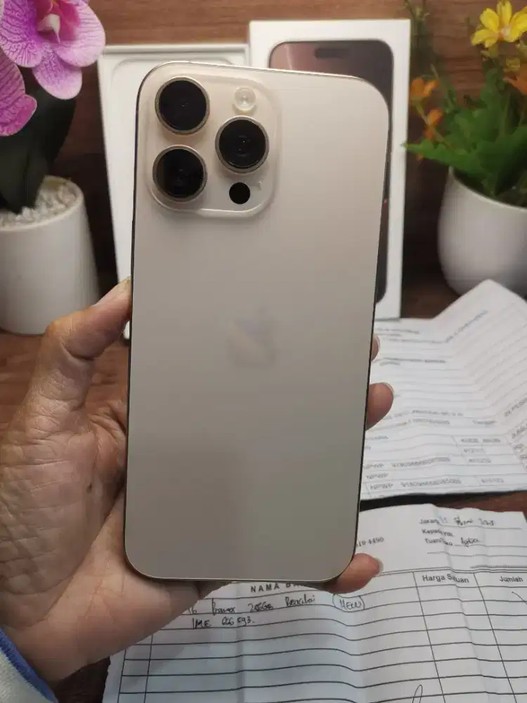 Iphone 16 pro max 256 dessert dual SIM Hongkong Faktur pajak lengkap