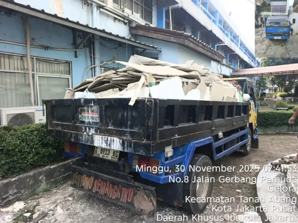 Jasa buang puing proyek