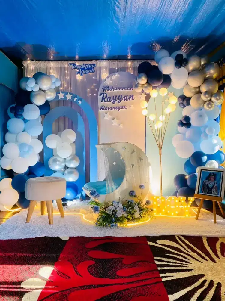 Jasa dekor Aqiqah, ulang tahun. Dll