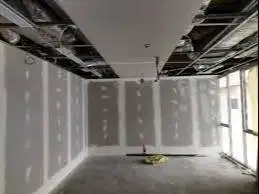 Gypsum Kusen Alumunium Aluminium + Kaca + Plafon Partisi Gypsum + PVC