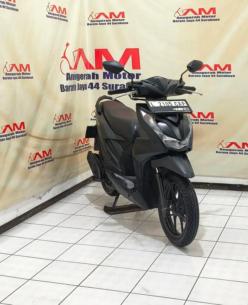 Ready Honda Beat Deluxe tahun 2022 hitam doff