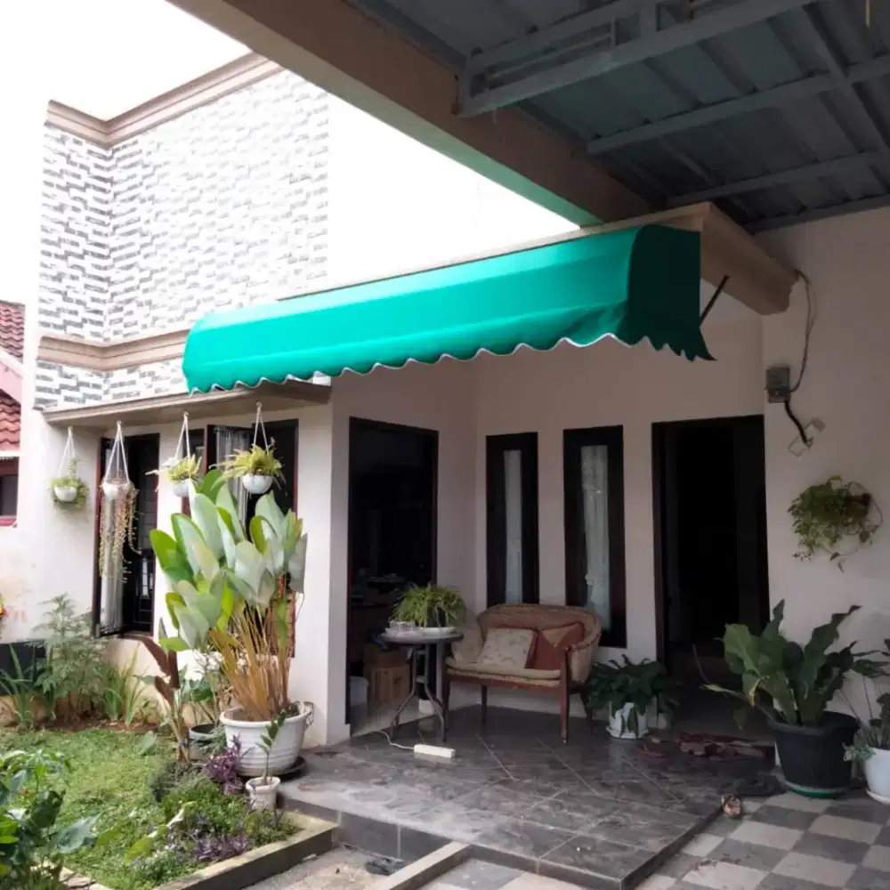 Kanopi auwning bahan kain anti air