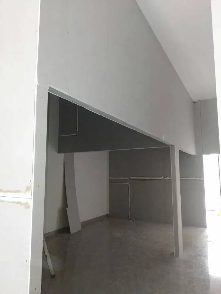 GYPSUM Pasang Partisi Kantor Pakai Aluminium Alumunium - Kaca - Gypsum