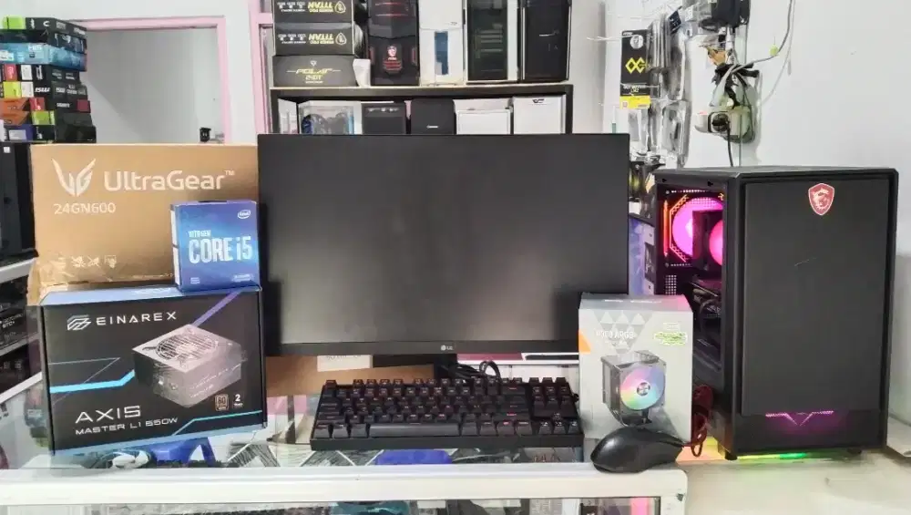 PC Intel core i5 10400F ASUS Tuf GTX 1660ti 32GB ddr4 LED 24 M/K