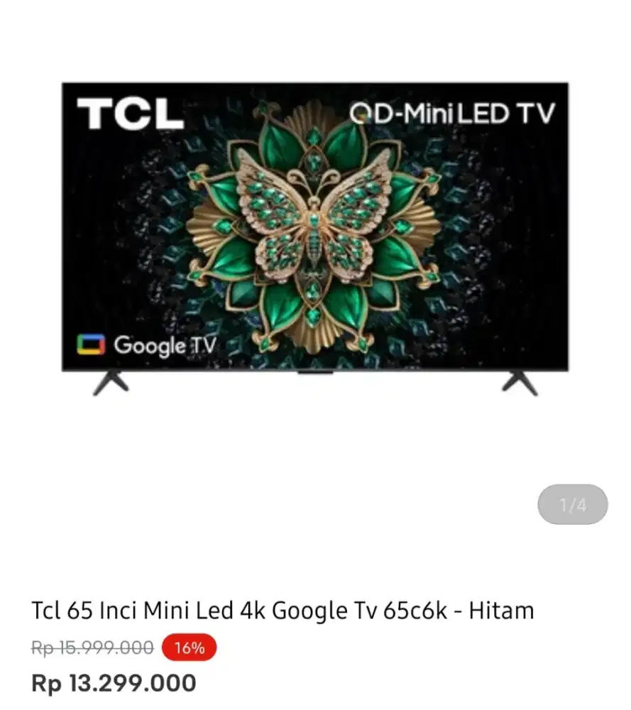 TCL GOOGLE TV MINI LED 65 INCI