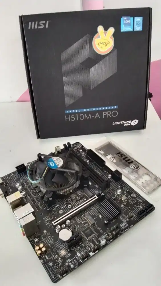 Core i3 101F fan MSI h510M