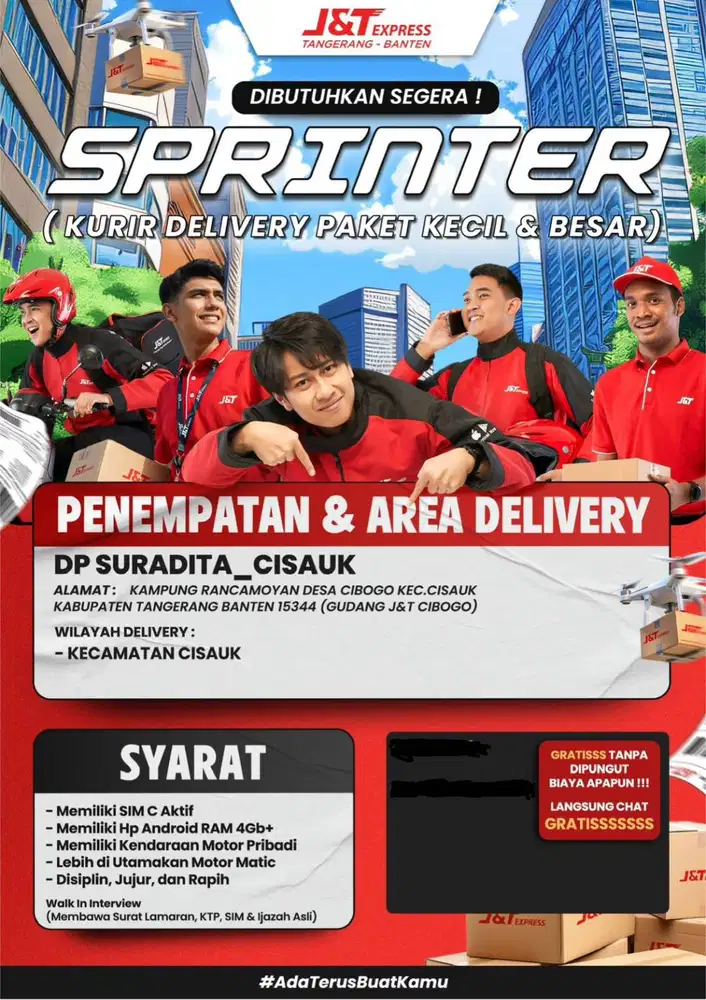 LOWONGAN KERJA KURIR/SPRINTER