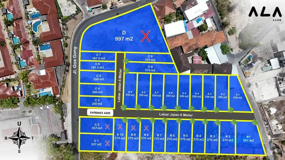 Dijual Tanah Kavling GoaGong Jimbaran Bali