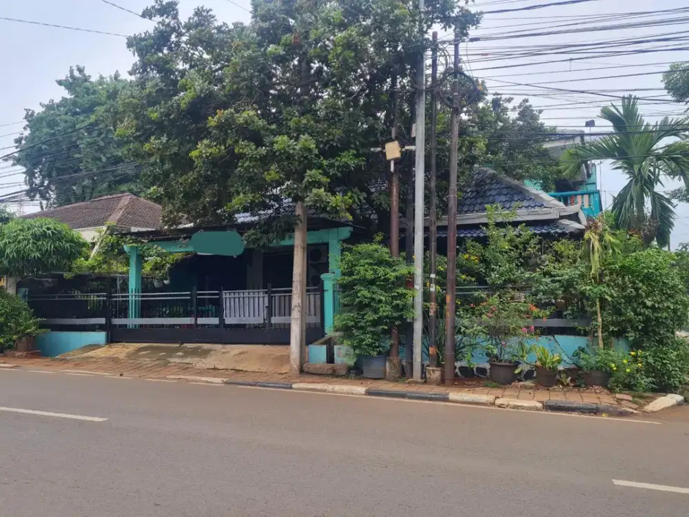 MURAH !! Pinggir Jalan Raya Rumah Pondok Kelapa Luas 207 Jakarta Timur