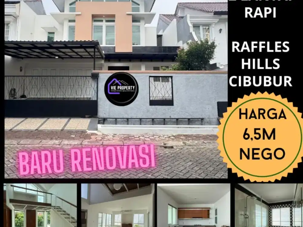BARU RENOVASI, SIAP HUNI RUMAH DIJUAL DI RAFFLESS HILL