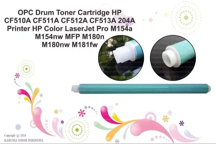 OPC Drum HP CF510A CF511A CF512A CF513A 204A M154a M154nw M180n M181fw