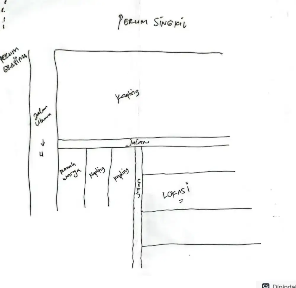 Dijual murah  tanah pekarangan