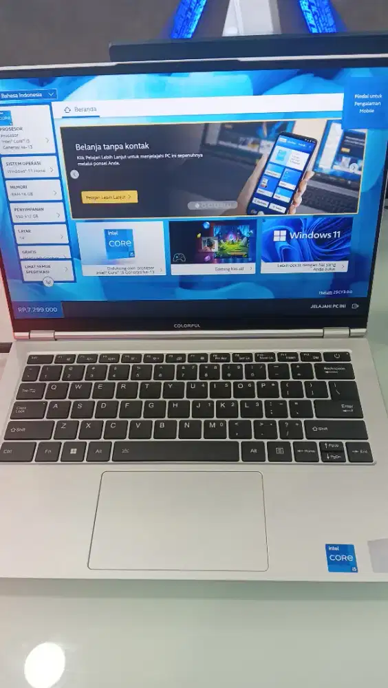 Laptop colorful core i5