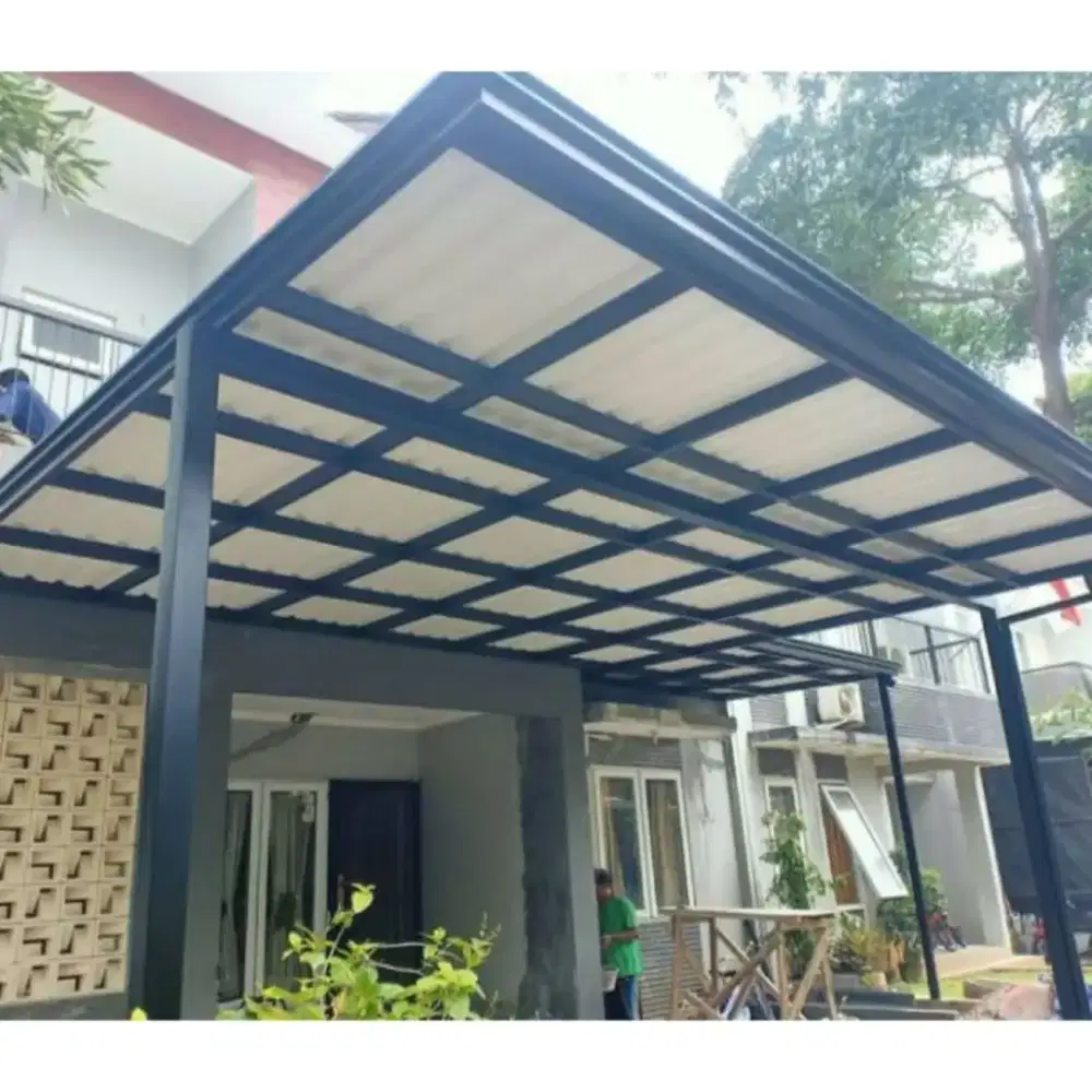 kanopi atap alderon double layer