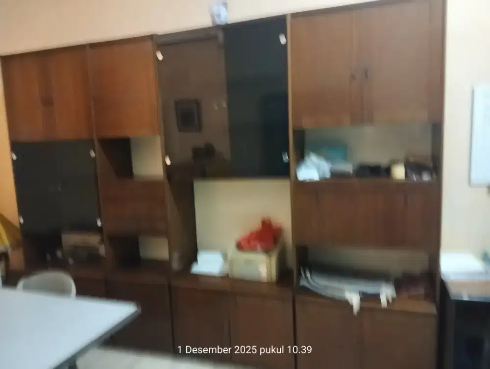 Lemari bahan jati lapisan untuk Kantor