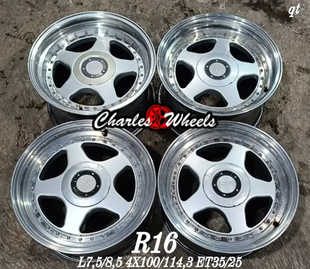 Jual velg bekas oz futura r16 4x100 4x114,3 livina jazz yaris city dll