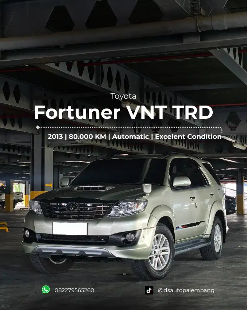 [PERFECT ODO 80RB] Fortuner TRD VNT Matic 2013