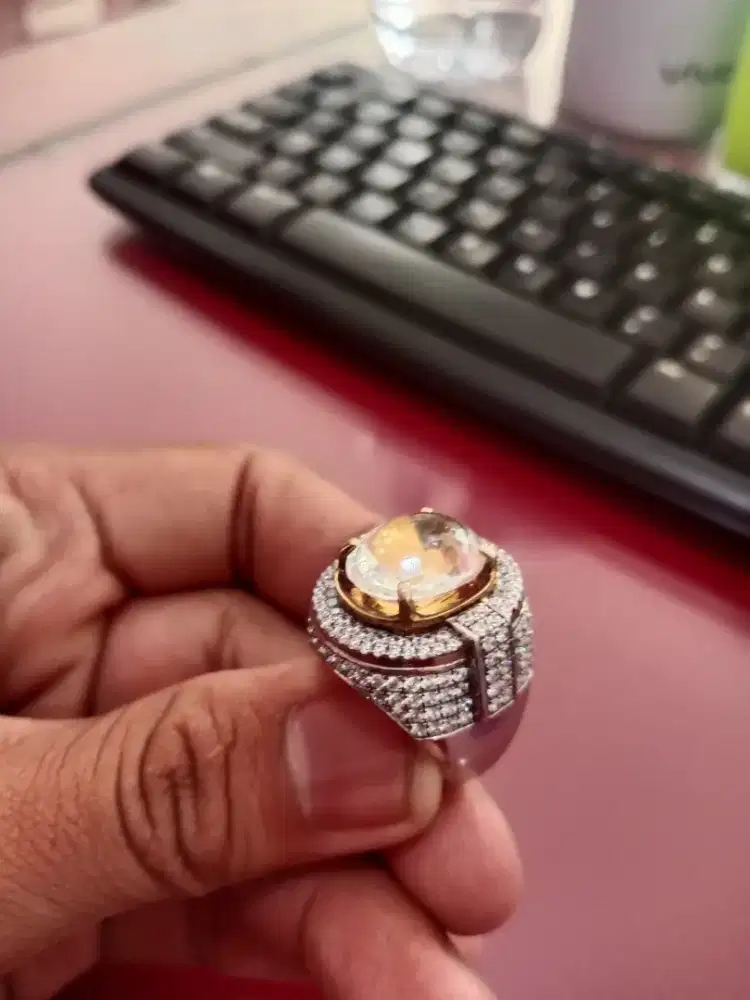 batu kinyang bangka cutting ring perak mardani